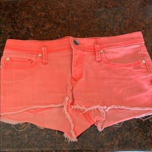 Washed out neon pink roxy shorts